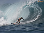 Taking off on the Perfect Pipeline Wave....