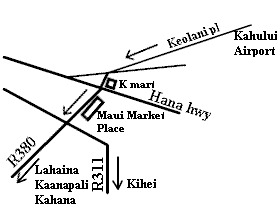 カフルイ−ダウンタウンマップ