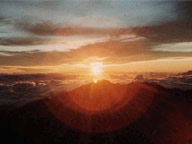 ハレアカラ山頂の日の出