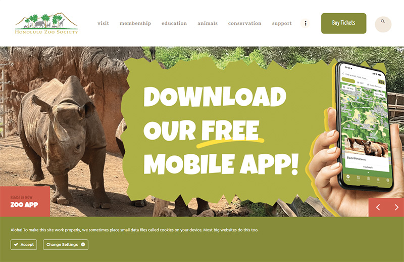 ホノルル動物園がデジタルチケットシステムを導入